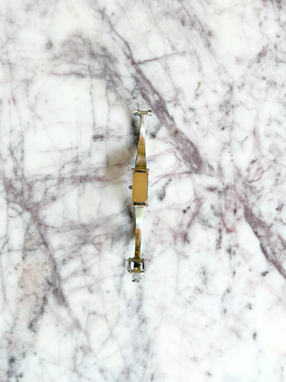 Vintage Silver Gucci Reversible Horsebit Watch
