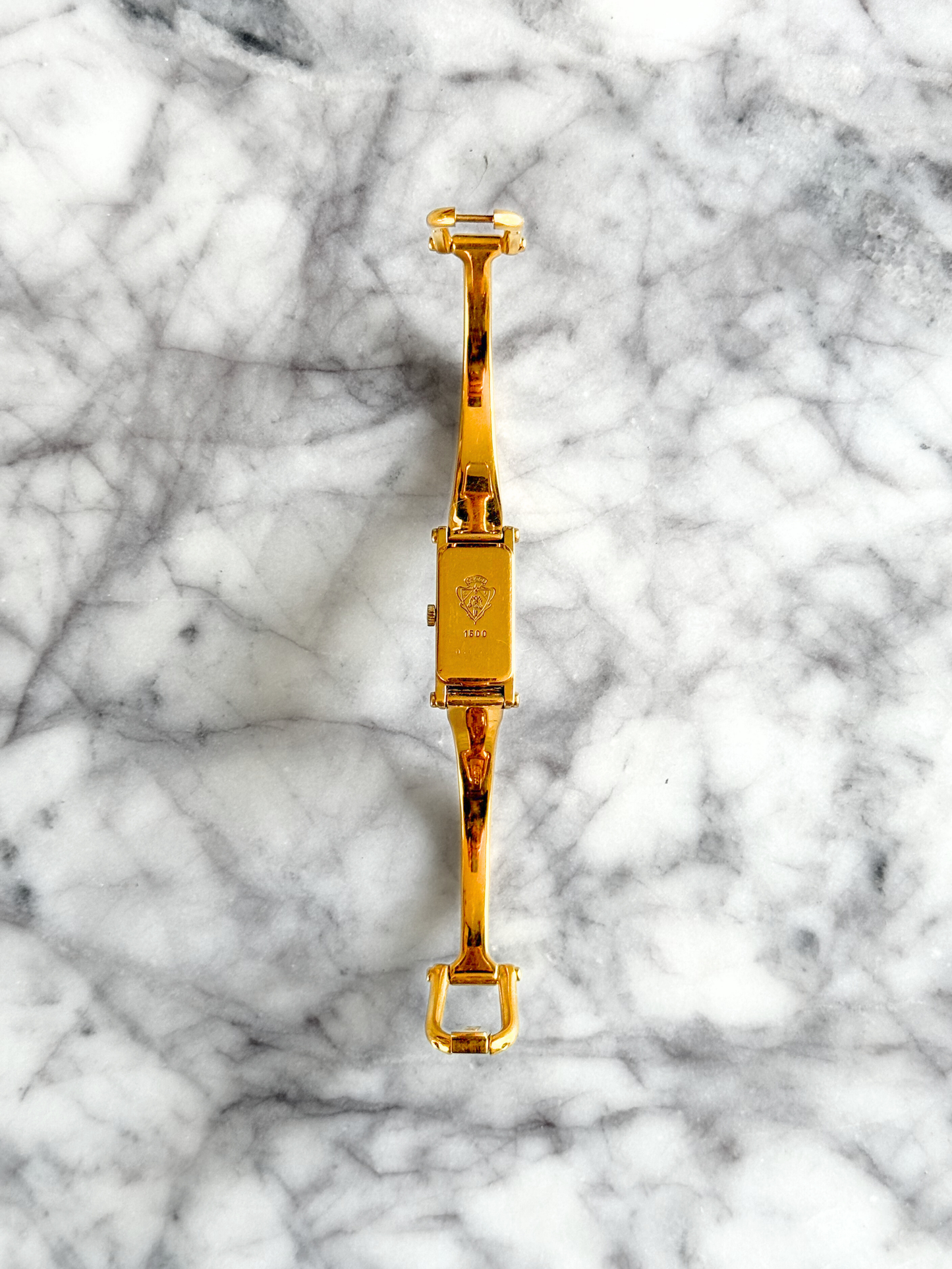 Vintage Gucci Reversible Horsebit Pearlescent Watch