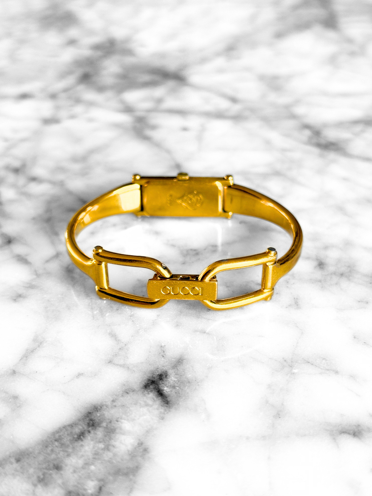 Vintage Gucci Reversible Horsebit Pearlescent Watch