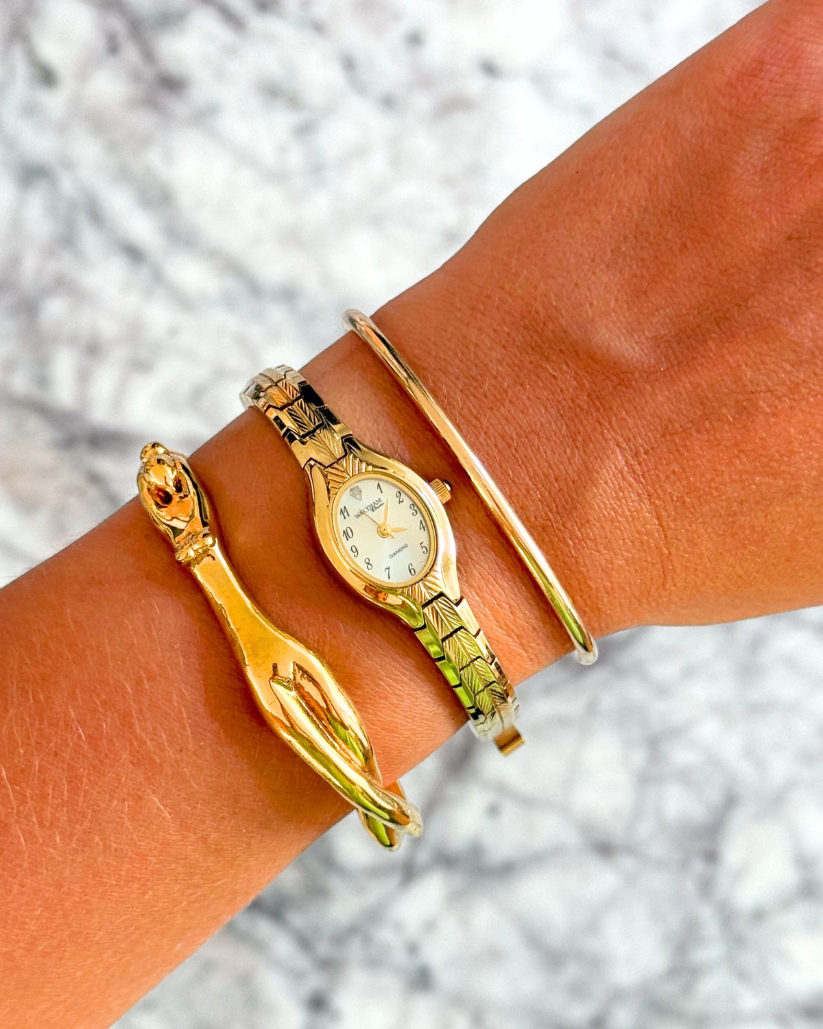 Vintage Textured Gold Heirloom Watch