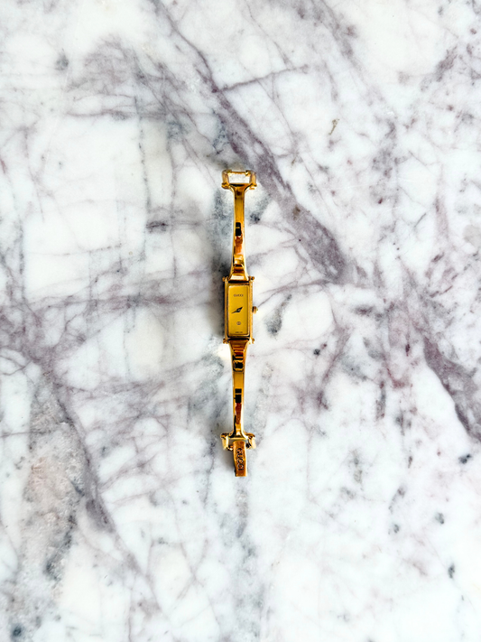 Vintage Gold Gucci Reversible Horsebit Watch