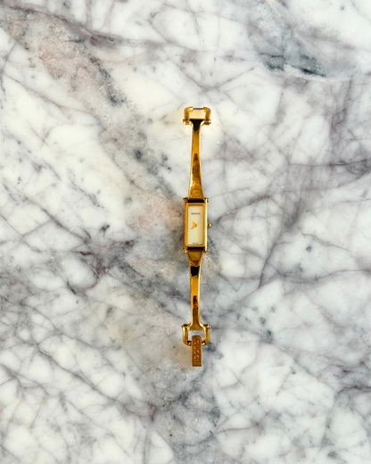 Vintage Gucci Reversible Horsebit Pearlescent Watch