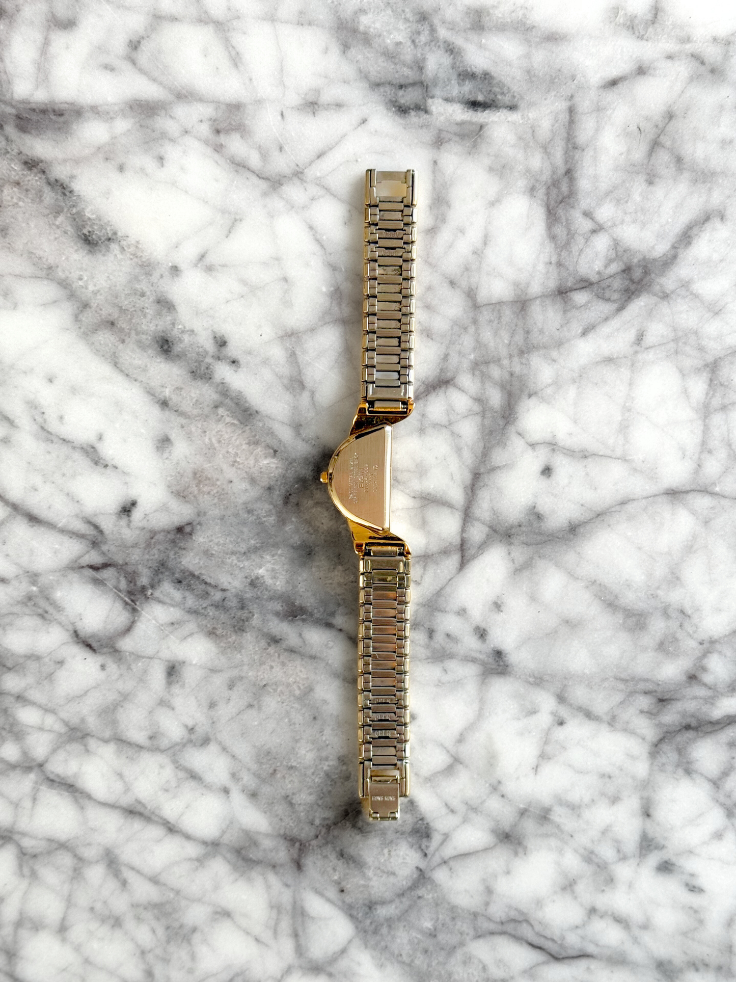 Vintage Rare Half Moon Watch with Diamond Chip
