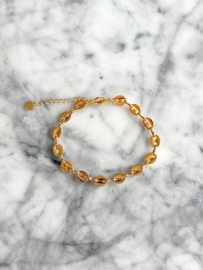 18k Gold Plated Mariner Style Stacking Bracelet