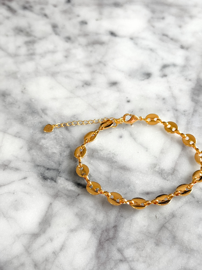 18k Gold Plated Mariner Style Stacking Bracelet