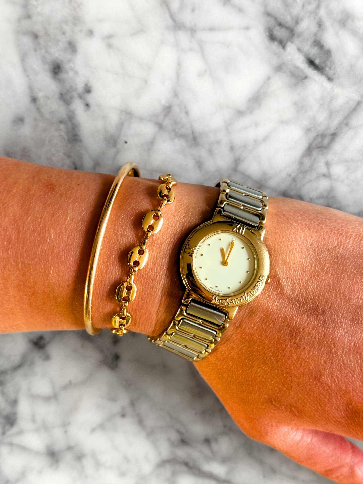 18k Gold Plated Mariner Style Stacking Bracelet