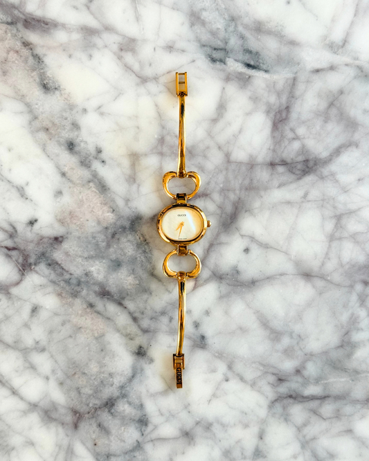 Vintage Pearlescent Gucci Horsebit 1600