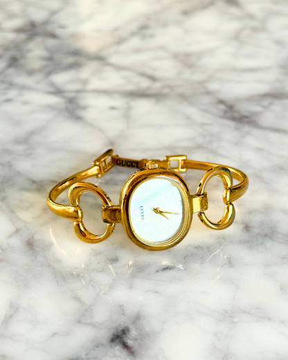 Vintage Pearlescent Gucci Horsebit 1600