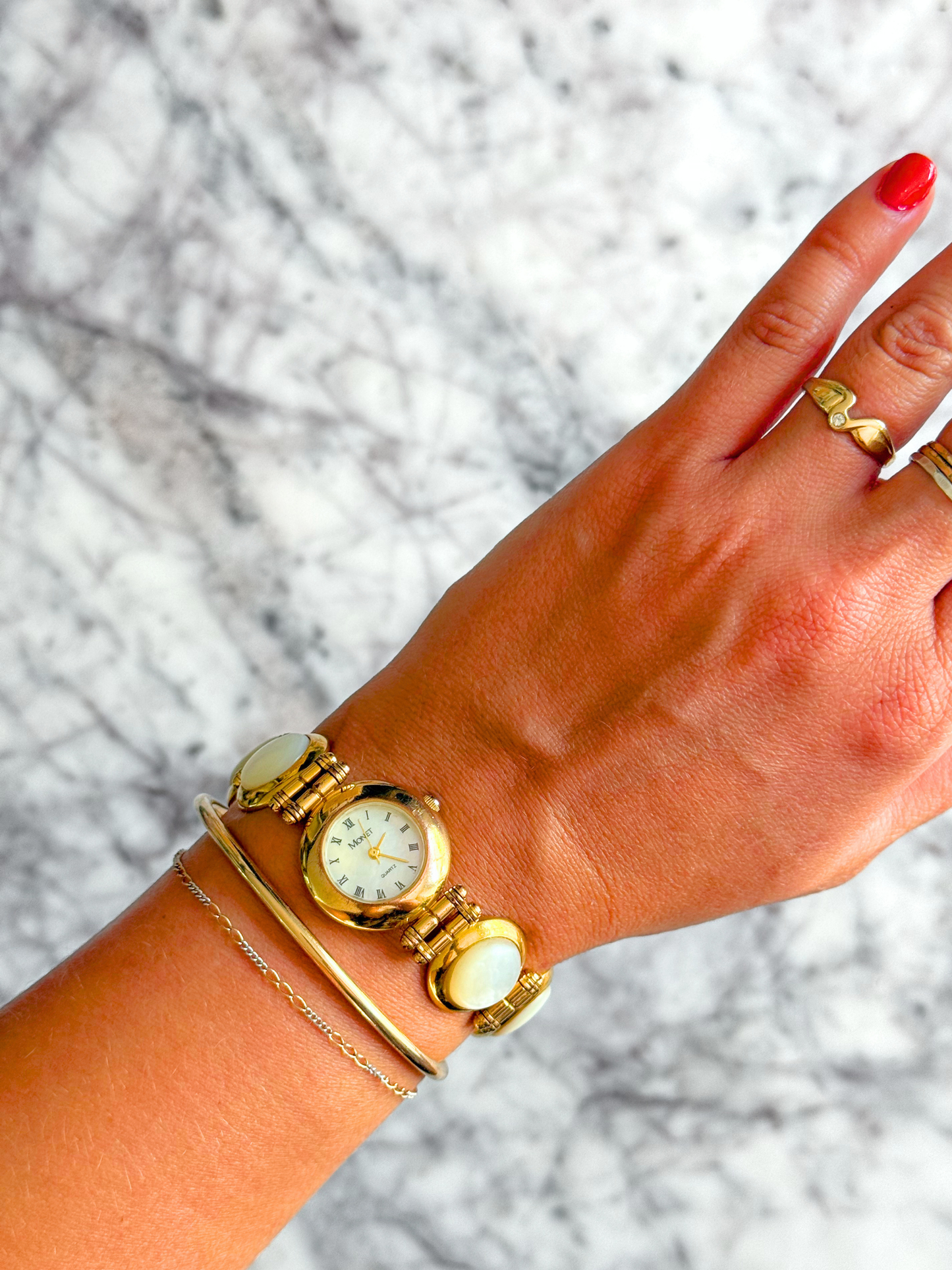 Vintage Rare Pearlescent Geo Band