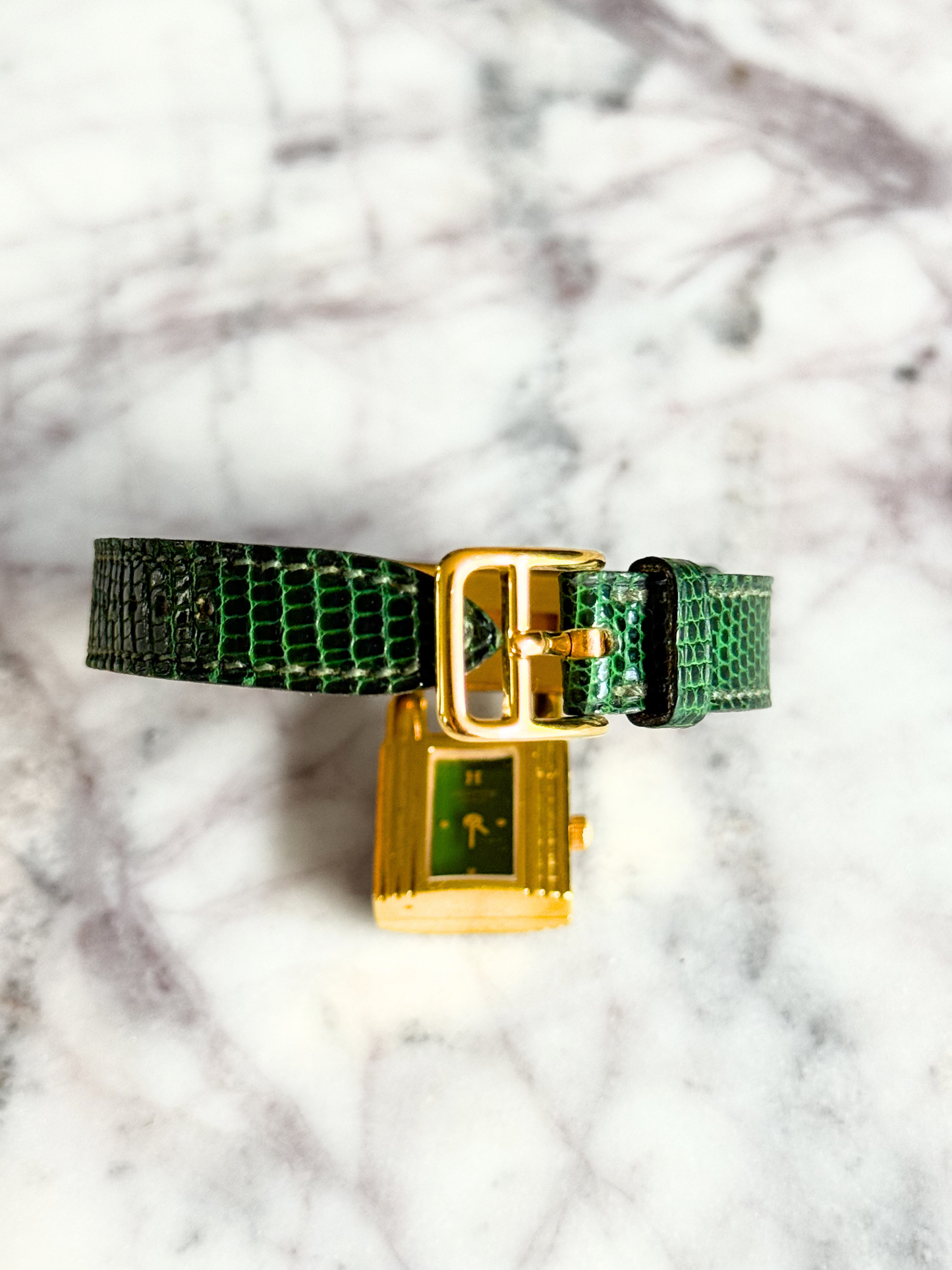 Vintage Hermes Classic Kelly Lock Watch