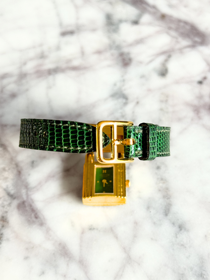Vintage Hermes Classic Kelly Lock Watch
