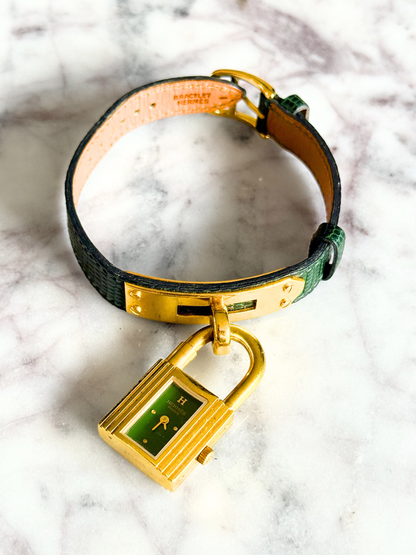 Vintage Hermes Classic Kelly Lock Watch