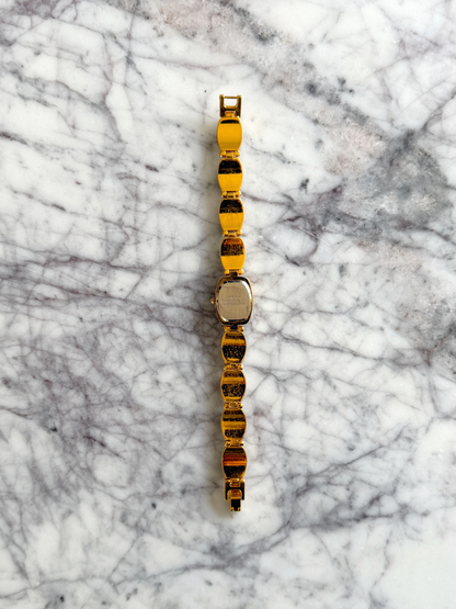 Vintage Squared Tropical Gemstone Watch