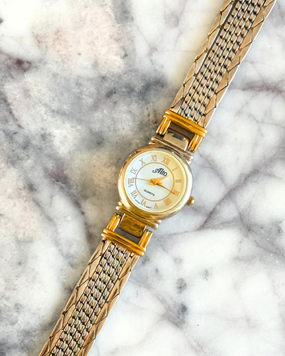 Vintage Mixed Metal Chain Watch