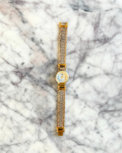 Vintage Mixed Metal Chain Watch