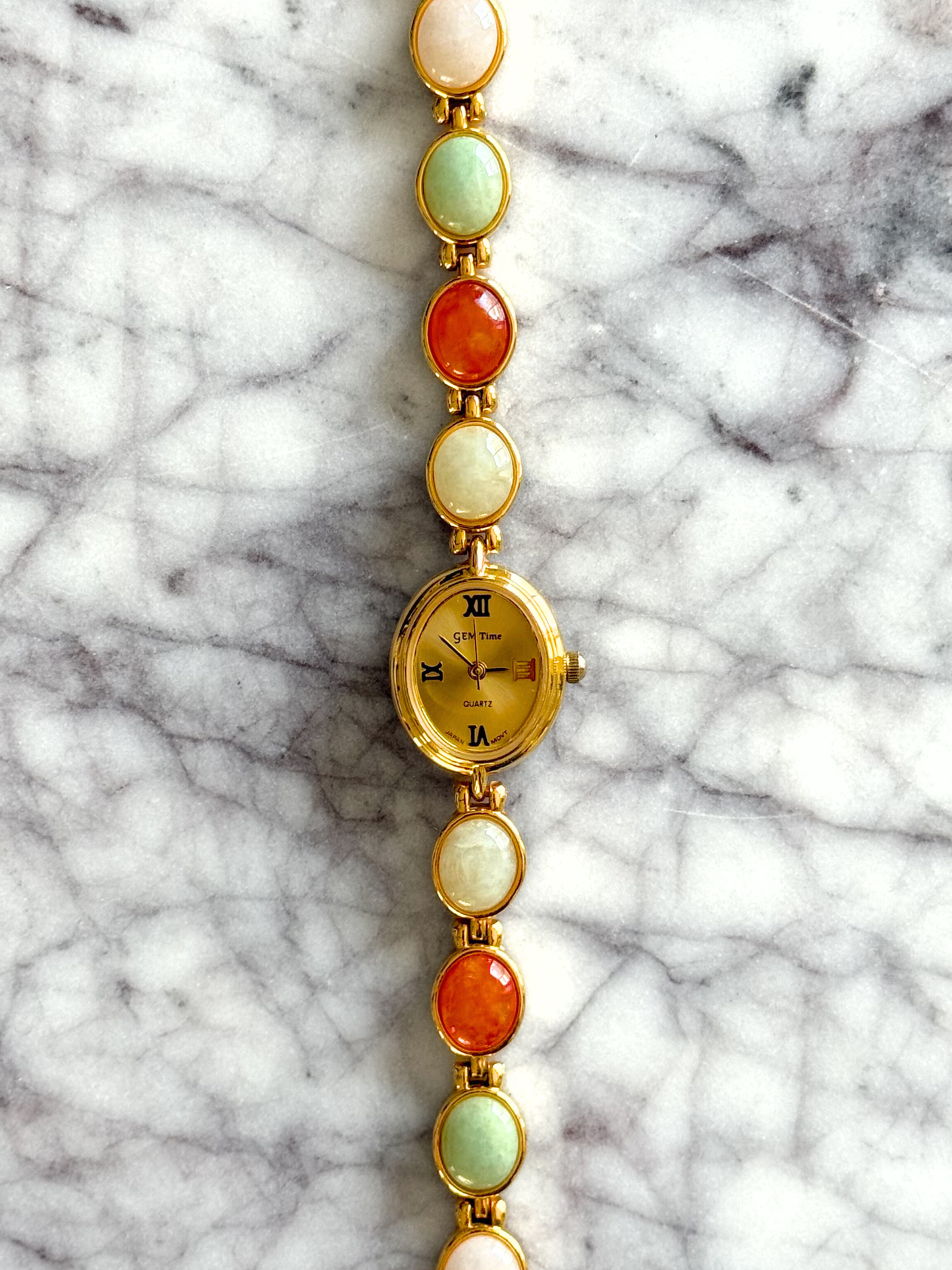 Vintage Tropical Gemstone Watch