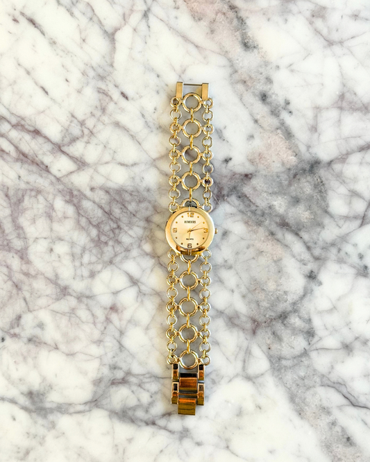 Vintage Mixed Metal Loop Watch