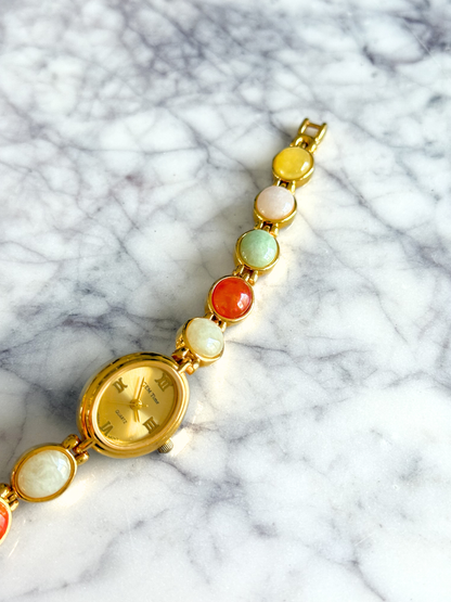 Vintage Tropical Gemstone Watch
