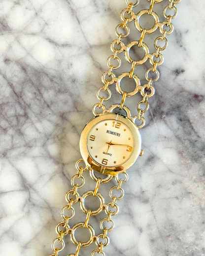 Vintage Mixed Metal Loop Watch