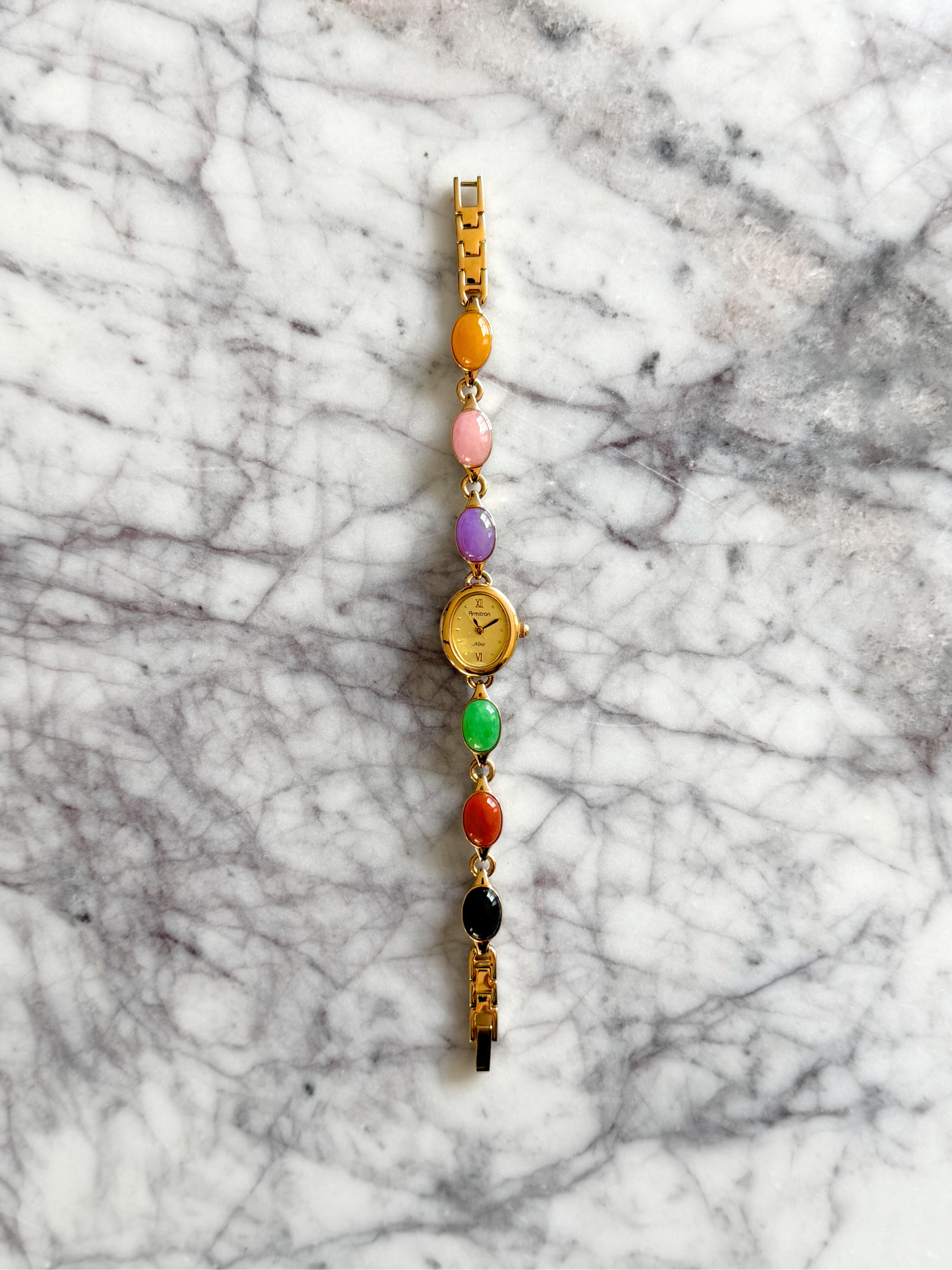 Vintage Rainbow Gemstone Watch