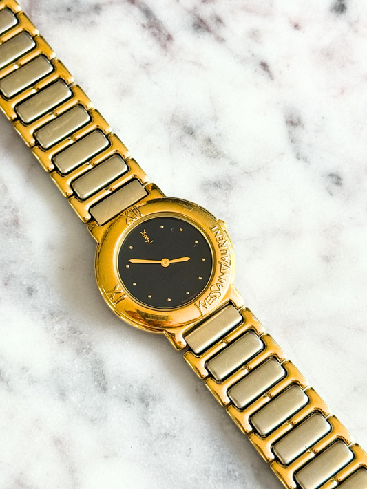Vintage Mixed Metal YSL Unisex Watch