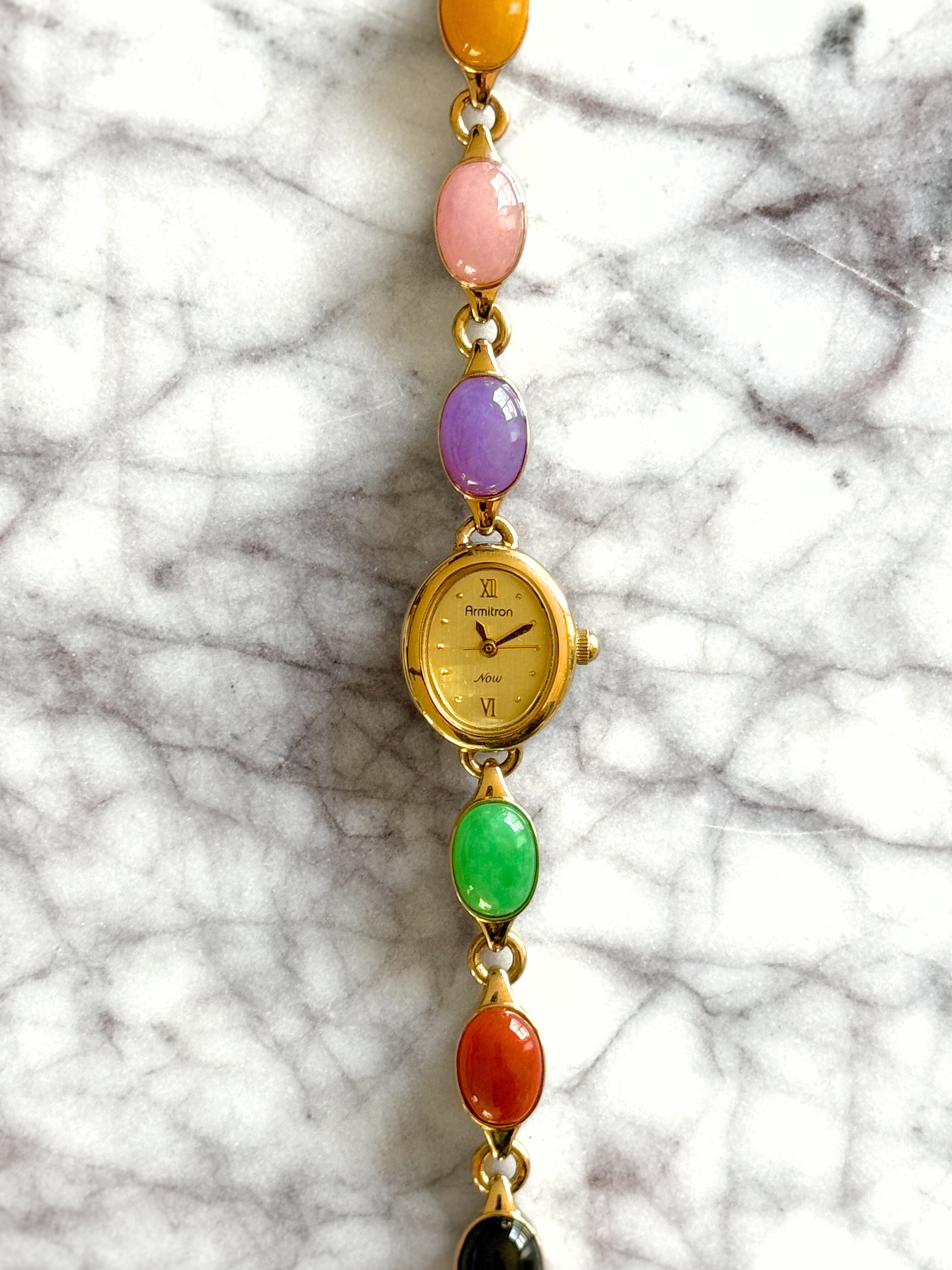 Vintage Rainbow Gemstone Watch