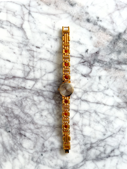 Vintage Amber Lee Sands Gemstone Watch