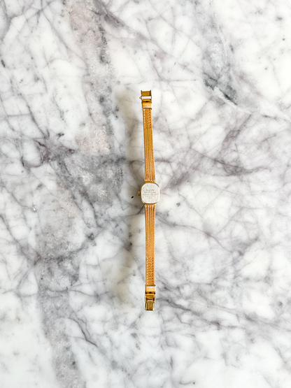 Vintage Dainty Striped Watch