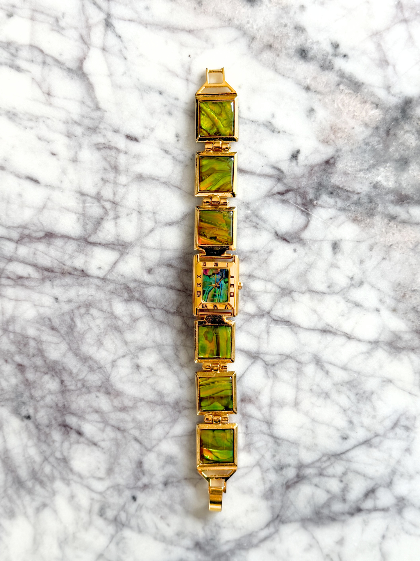 Vintage Green Abalone Watch