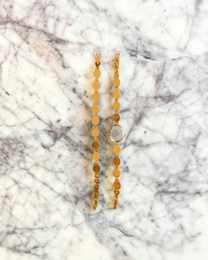 Natural Gemstone Watch & Bracelet Set