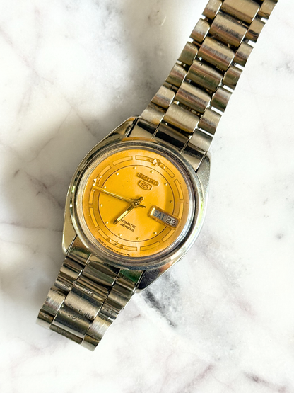 Vintage 1970's Gold Seiko 5