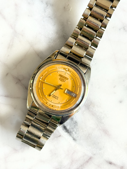 Vintage 1970's Gold Seiko 5