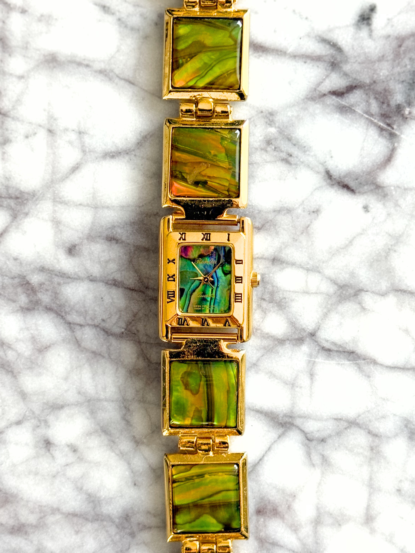 Vintage Green Abalone Watch