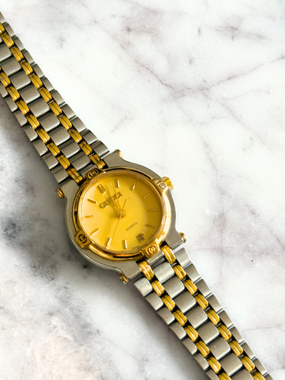Vintage Mixed Metal Gucci 9000L