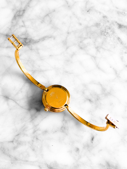Vintage Gucci Full Interchangeable Bezel Watch Set | Classic Gold Bangle