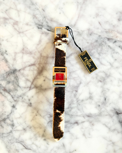 Vintage Fendi Pony Hair Deadstock Flip Watch