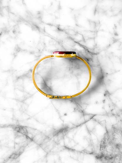 Vintage Gucci Full Interchangeable Bezel Watch Set | Classic Gold Bangle