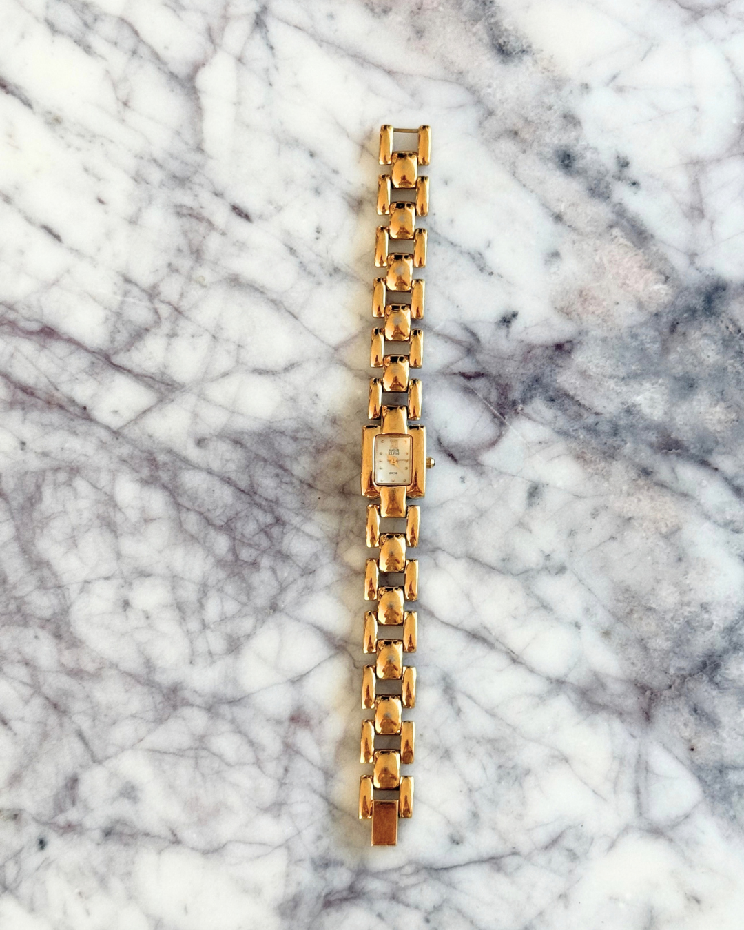 Vintage Gold Square Dial Watch