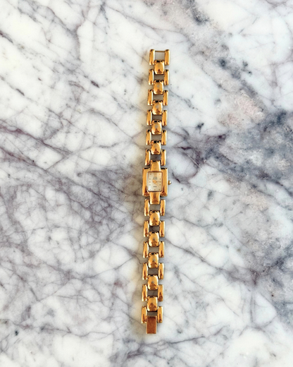 Vintage Gold Square Dial Watch