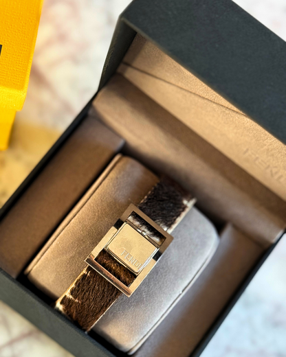 Vintage Fendi Pony Hair Deadstock Flip Watch