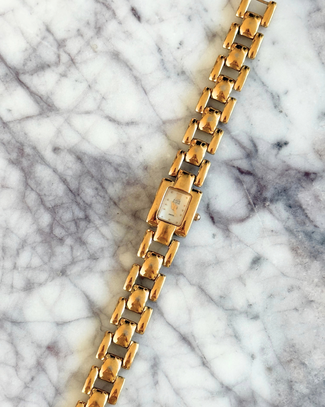 Vintage Gold Square Dial Watch
