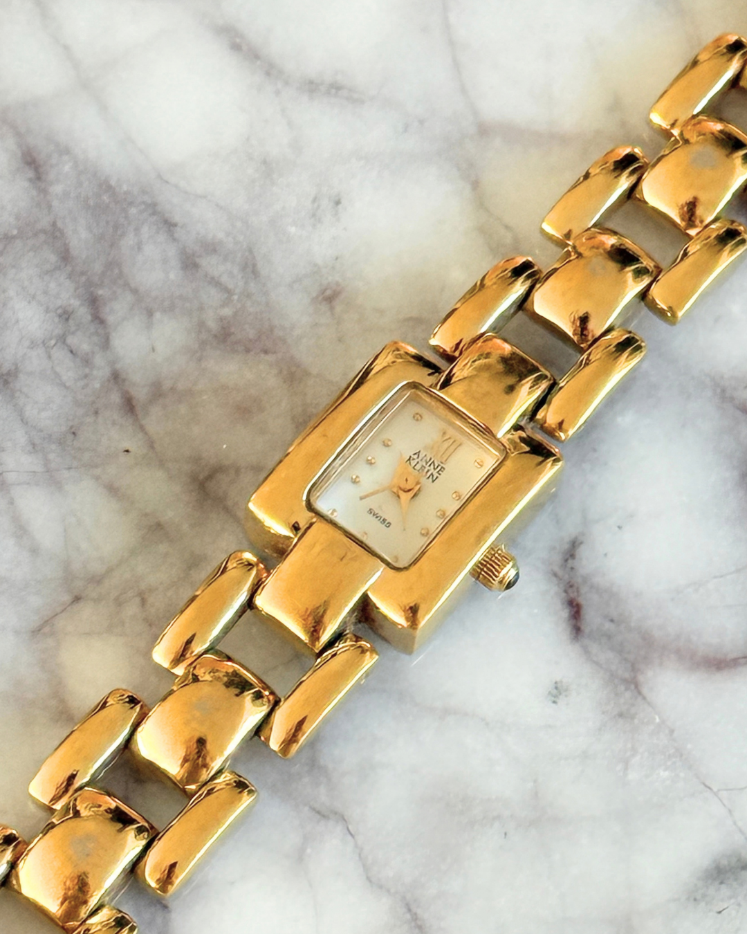 Vintage Gold Square Dial Watch