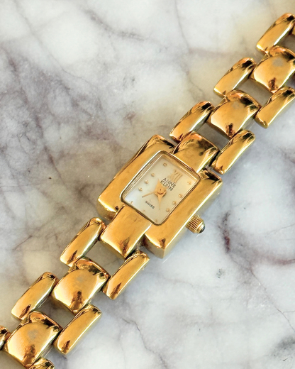Vintage Gold Square Dial Watch
