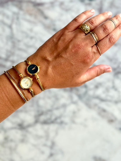 Authentic Gucci Wrap Watch with Black Dial