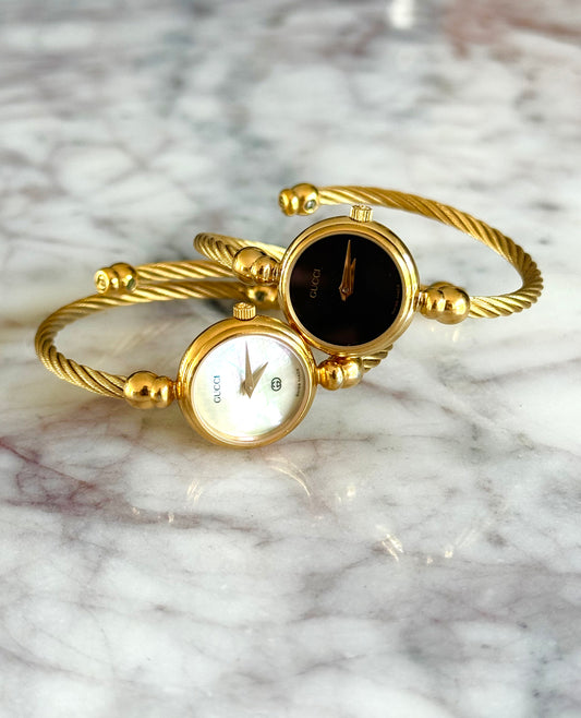 Authentic Gucci Wrap Watch with Black Dial