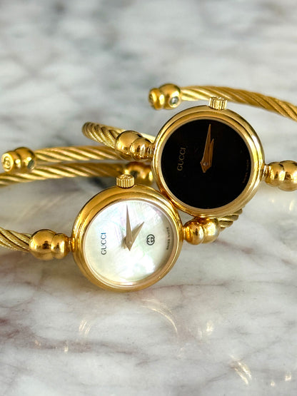 Authentic Gucci Wrap Watch with Black Dial